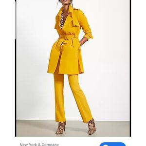 NWT....Mustard Yellow 7th Avenue Trench Coat